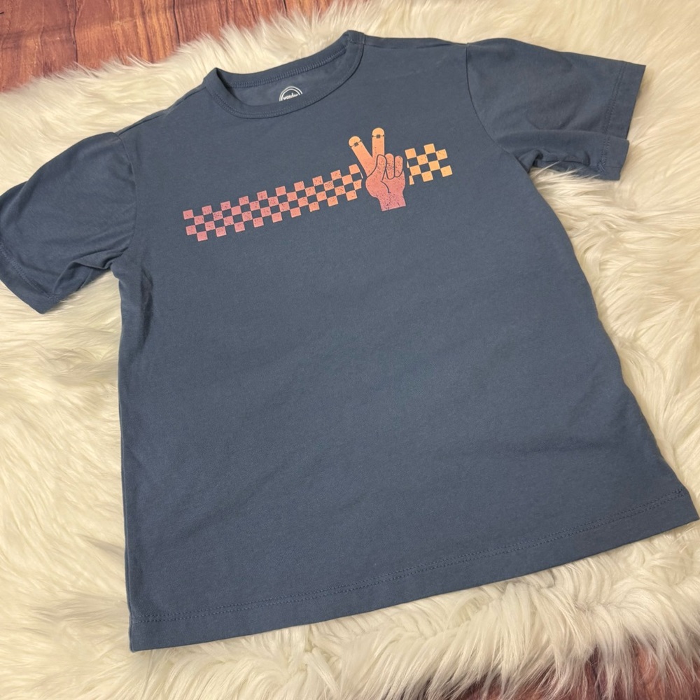 Wonder Nation Blue Graphic Short Sleeve Shirt - Boys Size Small (6-7) - Picture 1 of 13